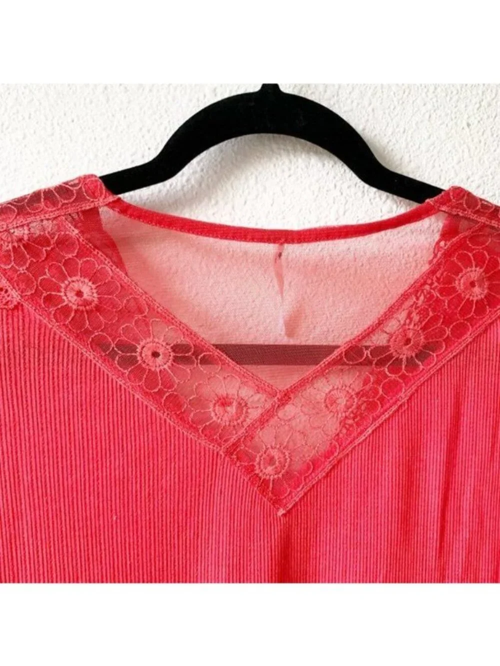 Free People Lola Rose Crimson Long Sleeve Top Women's Size Small S